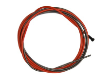 Oceľový bowden červený 2,0 x 4,5 x 4500 mm pre drôt Ø 1,0 - 1,2 mm