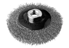 Kotúčová kefa ø 100 x 10 mm vlnitý nerezový drôt 0,30 mm M14 MOST