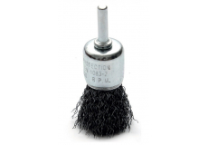 Štetcová kefa ø 12 mm s trnom 6 mm vlnitý oceľový drôt 0,30 mm MOST