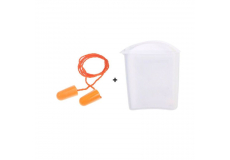 Zátkové chrániče sluchu so šnúrkou 1100, SNR 37 dB + puzdro 3M