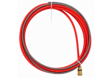 Oceľový bowden červený 4,5 m pre drôt ø 1,2 mm