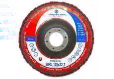 Lamelový kotúč 125 mm 28RL zrnitosť R180/A150