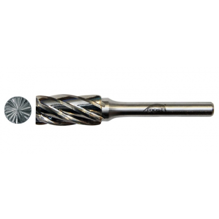 Valcová fréza z tvrdokovu s čelným ozubením 12 x 25 x 6 mm MOST PRO Alu Cut ZYA tvar B