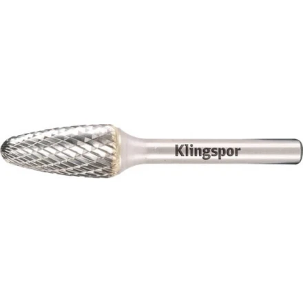 Kužeľová zaoblená fréza s krížovým ozubením z tvrdokovu 3 x 14 x 3 mm HF 100 F Klingspor