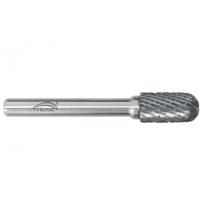Valcová zaoblená fréza z tvrdokovu 8 x 20 x 6 mm MOST STANDARD WRC tvar C