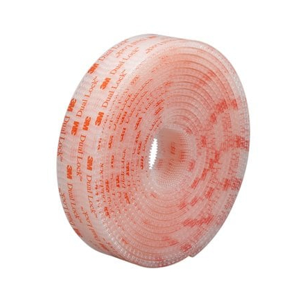 Suchý zips 25 mm x 2,5 m 3M Dual Lock SJ356B, transparentný