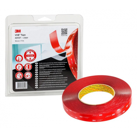 Páska lepiaca obojstranná akrylová 19 mm x 11 m 3M VHB 4910F, transparentná