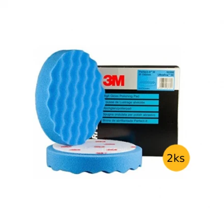 Leštiaci kotúč penový vlnitý 150 mm 3M Perfect-It Ultrafine modrý, 50388, 2 ks