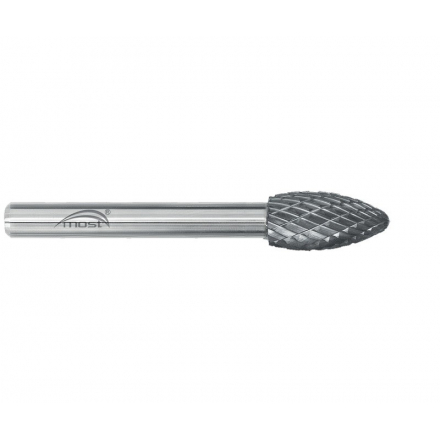 Plamienková fréza z tvrdokovu 6 x 18 x 6 mm MOST STANDARD tvar H