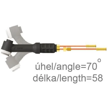 Flexibilný krk horáka SGT 20 FX-LONG 70° PARKER