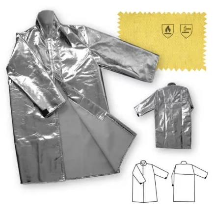 Ohnivzdorný plášť dlouhý 130 cm HR4 velikost XXL (60–62)