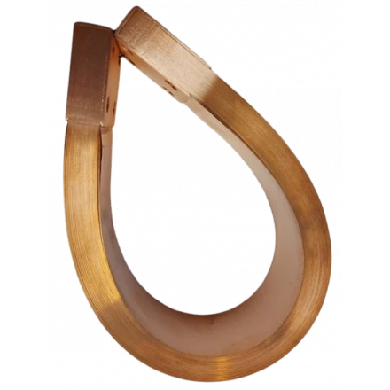 Lamelová měděná propojka 525 x 50 mm, rozteč otvorů 30 mm