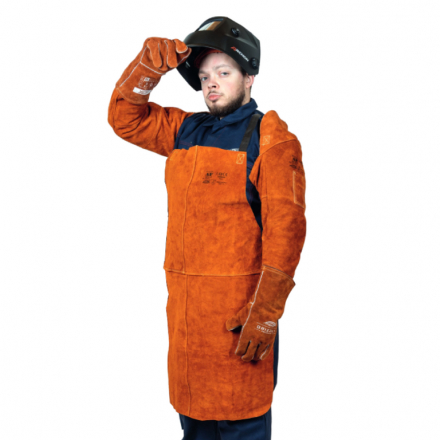 Set ochrany při svařování - svářecí kukla Archon, zástěra AP-6300, rukávníky AP-9115 a rukavice Grizzly Premium MOST