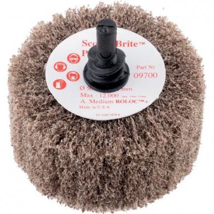 Čistiaca lamelová kefa na stopke 50,8 x 25 mm A MED 3M Scotch-Brite Roloc+ PF-ZR