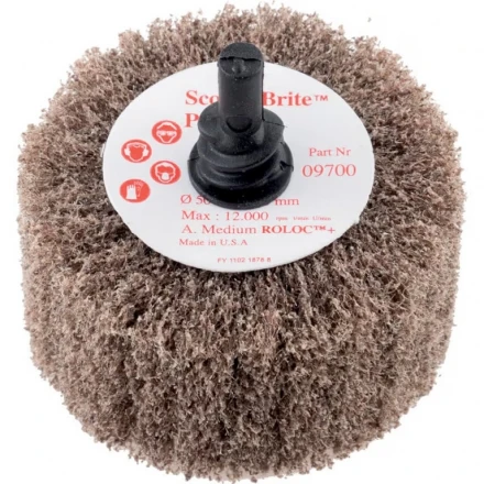 Čistiaca lamelová kefa na stopke 50,8 x 25 mm A MED 3M Scotch-Brite Roloc+ PF-ZR
