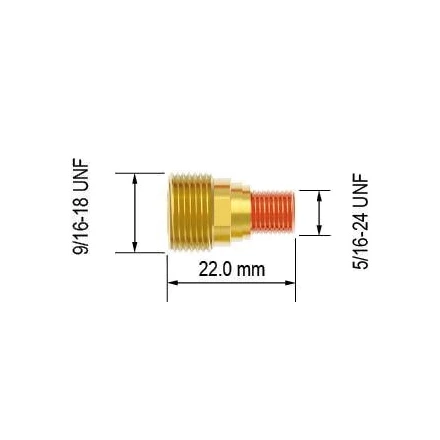 Držiak klieštiny so sitkom 2,4 x 22 mm PARKER SGT 9/20