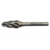 Stromčeková zaoblená fréza z tvrdokovu 12 x 25 x 6 mm MOST PRO Alu Cut RBF tvar F