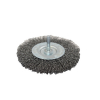 Kotúčová kefa ø 100 x 12 mm s trnom 6 mm vlnitý oceľový drôt 0,30 mm MOST