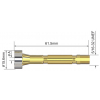 Klieština s plynovou šošovkou 2,0 mm x 61,5 mm ARC T2/T3W/T4W