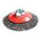 Kotúčová kefa ø 100 x 10 mm vlnitý nerezový drôt 0,30 mm M14 MOST