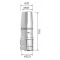 Ostro kónická hubica ø 14 x 72,5 mm stena 2,5 mm arc M6W