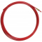 Teflónový bowden červený 5 m pre hliník/nerez Ø 1,0 - 1,2 mm