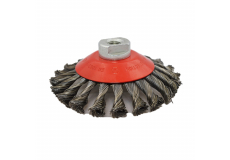 Vrkočová spletaná kefa ø 125 x 13 mm oceľový drôt 0,50 mm M14 MOST