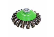 Vrkočová spletaná kefa ø 115 x 15 mm nerezový drôt 0,50 mm M14 MOST