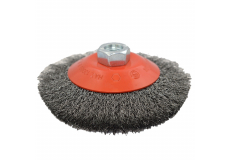 Kotúčová kefa ø 100 x 16 mm vlnitý oceľový drôt 0,30 mm M14 MOST
