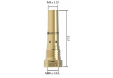Držiak špičky M8x1,25/M10x1,0-L/51,5 mm pre M22 MOST