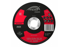Rezný kotúč 125 x 2,0 x 22,23 mm MOST STANDARD INOX typ 41
