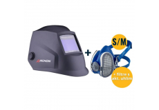 Set zváracia kukla MOST ARCHON black + Polomaska GVS Elipse P3 RD SPR377 veľkosť S/M