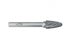 Stromčeková fréza so zaoblenou hlavou z tvrdokovu 10 x 20 x 6 mm MOST STANDARD RBF tvar F