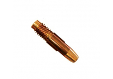 Špička CuCrZr závit M10 x ∅ 10 mm dĺžka 40 mm pre Al drôt 1,6 mm