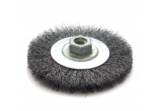 Kotúčová kefa ø 115 x 13 mm vlnitý nerezový drôt 0,30 mm M14 MOST