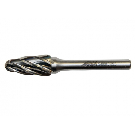 Stromčeková zaoblená fréza z tvrdokovu 12 x 25 x 6 mm MOST PRO Alu Cut RBF tvar F