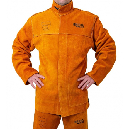 Zváračský kožený kabát JK269 RHINOweld veľkosť M