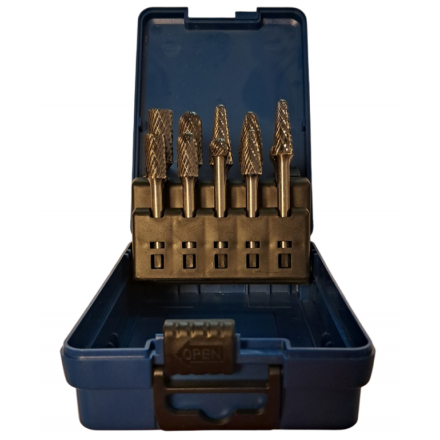 Sada fréz na odstraňování otřepů ø 10/12 x 6 mm: B,C,D,F,L STD MOST 10 ks
