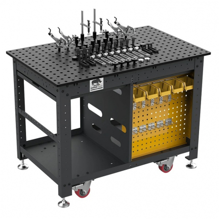 Zvárací stôl 1200 x 750 x 910 Rhino Cart + upínacia technika 66 ks Strong Hand Tools