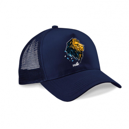 Šiltovka Solík Snapback Trucker s potlačou modrá