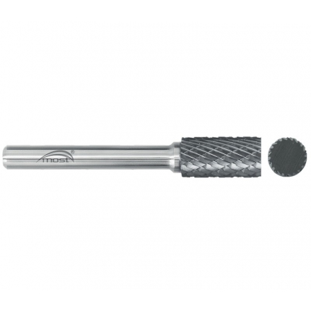 Valcová fréza z tvrdokovu 8 x 20 x 6 mm MOST STANDARD ZYA tvar A