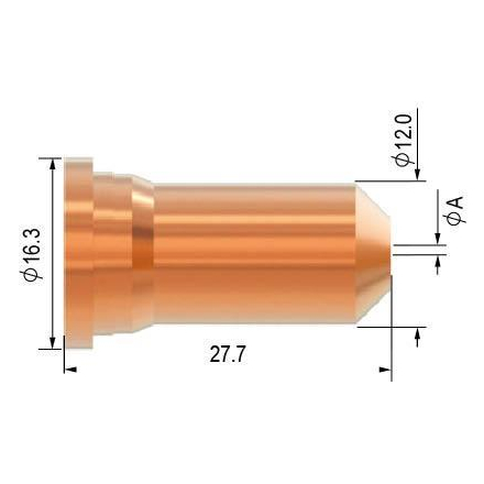 Dýza Ø 1,0 mm 40-50 A pre horák Parker SCP 120