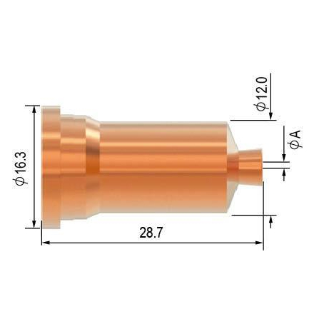 Drážkovacia dýza Ø 2,2 mm 120 A pre SCP 120