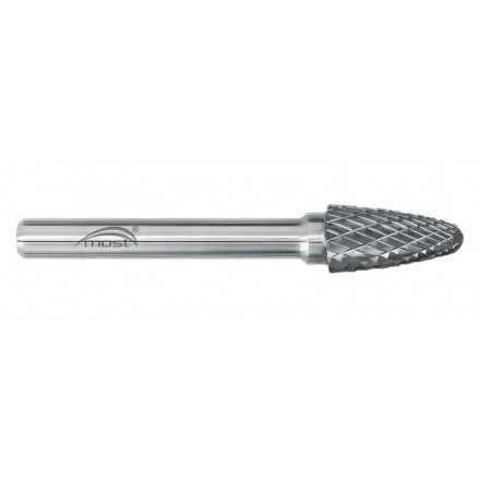 Stromčeková fréza so zaoblenou hlavou z tvrdokovu 6 x 19 x 6 mm MOST STANDARD RBF tvar F