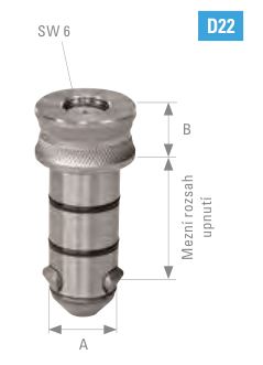 Čep EcoLine krátký systém 22 Demmeler E22-06025-000
