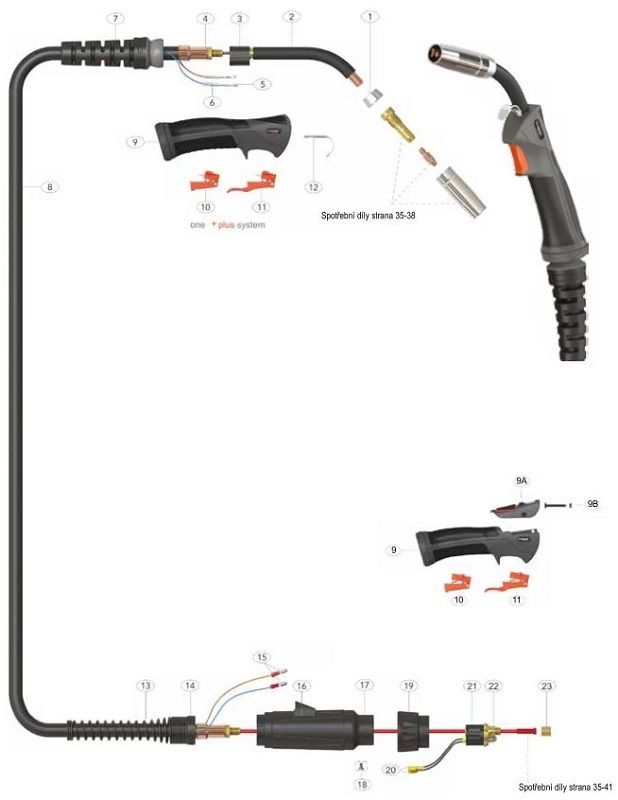 Zvárací horák SGA-WL355A Ultralight PARKER