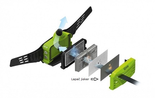 Lapač jisker pro Optrel e3000/e3000X