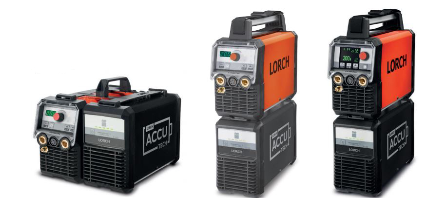 Uchytenie zváračky Lorch MicorTig 200 Accu-ready a akumulátora MobilePower 1