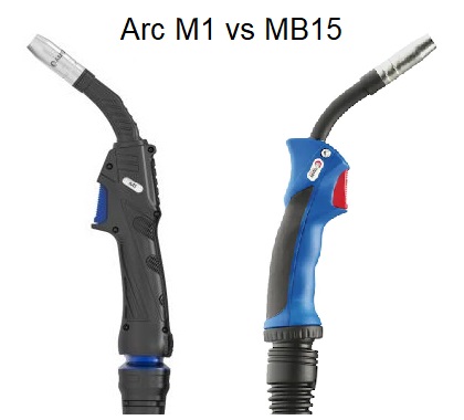 Porovnanie zváracích horákov Arc M1 a MB15