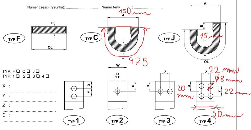 Lamelová měděná propojka 475 mm